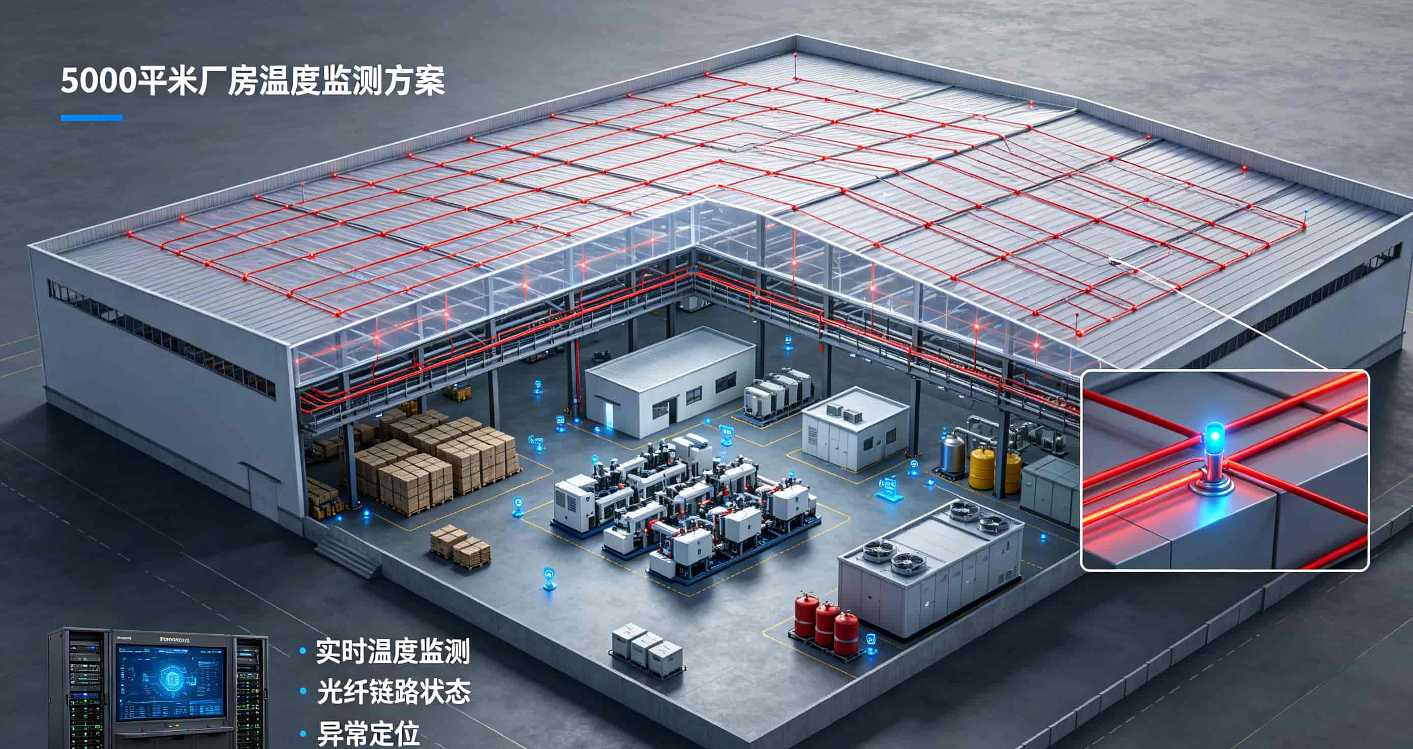 Factory Temperature Monitoring Grid Layout